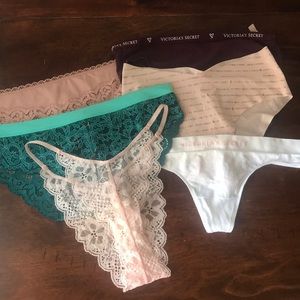 6 sexy VS panties, size M. With tags attached!